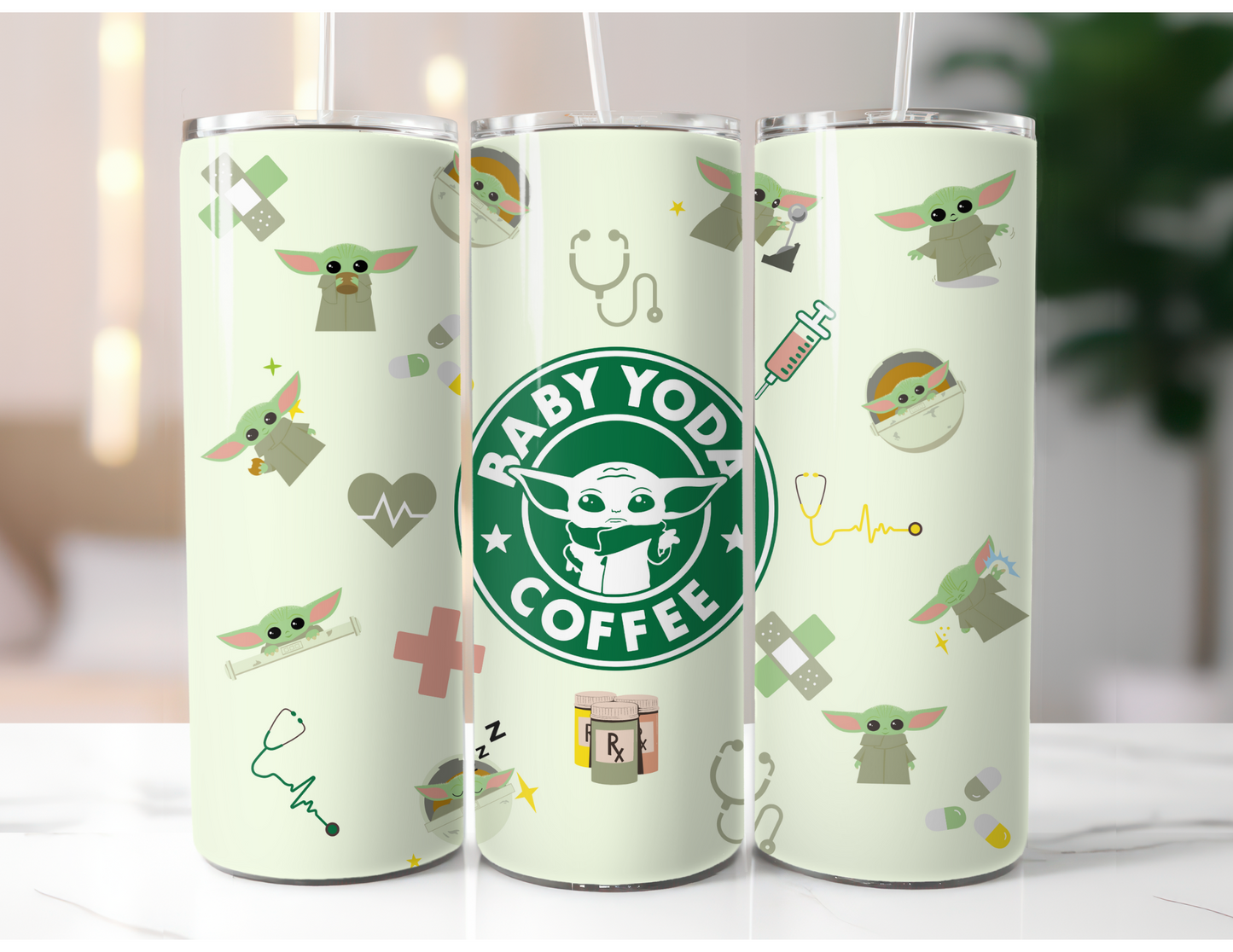 Grogu/Baby Yoda Medical 20oz Tumbler