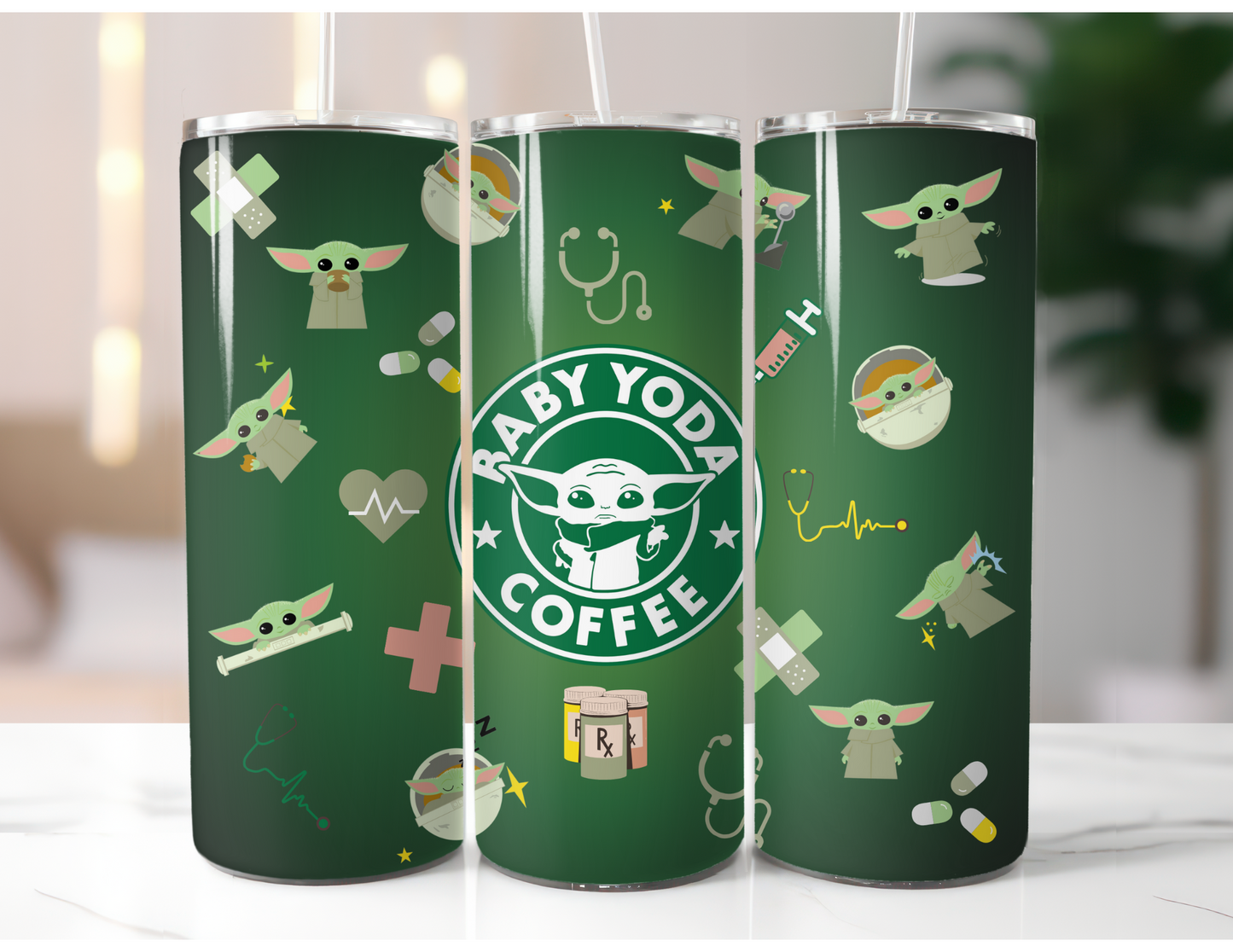 Grogu/Baby Yoda Medical 20oz Tumbler