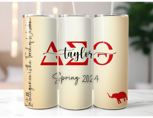 CUSTOM Delta Sigma Theta 20oz Tumbler